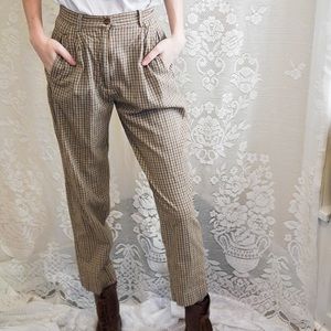 Vintage Plaid Pants